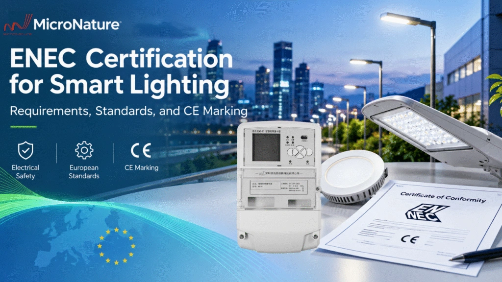 ENEC certification for smart lighting and LED luminaires for the European market