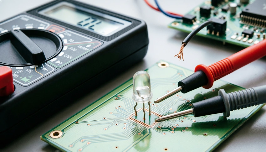 How to use a multimeter to detect damaged LED