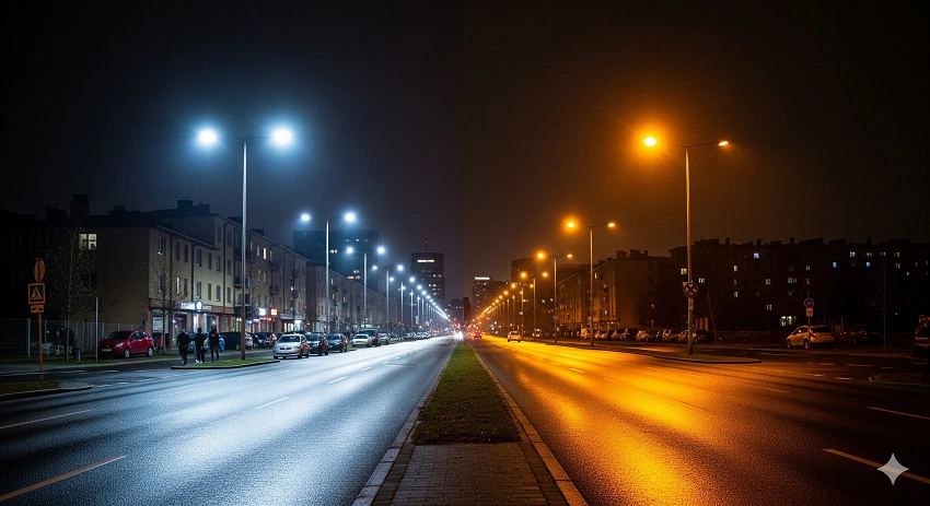 Comparison Between LED Street Lights And HPS