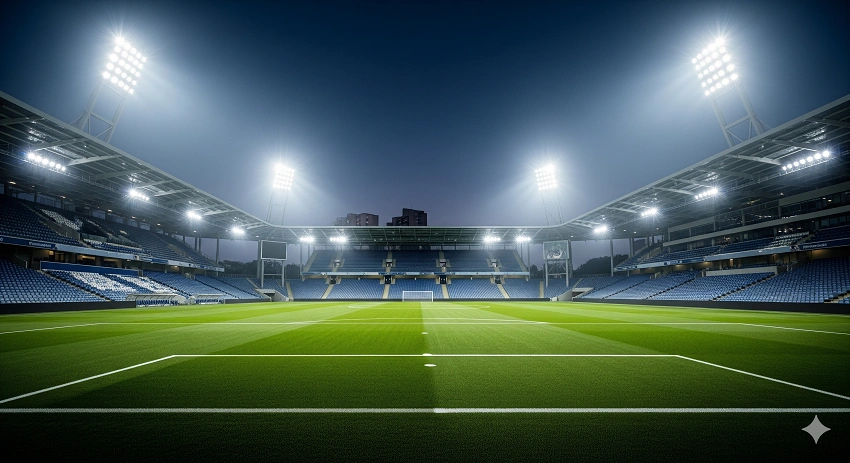 Football lighting request and installation plan