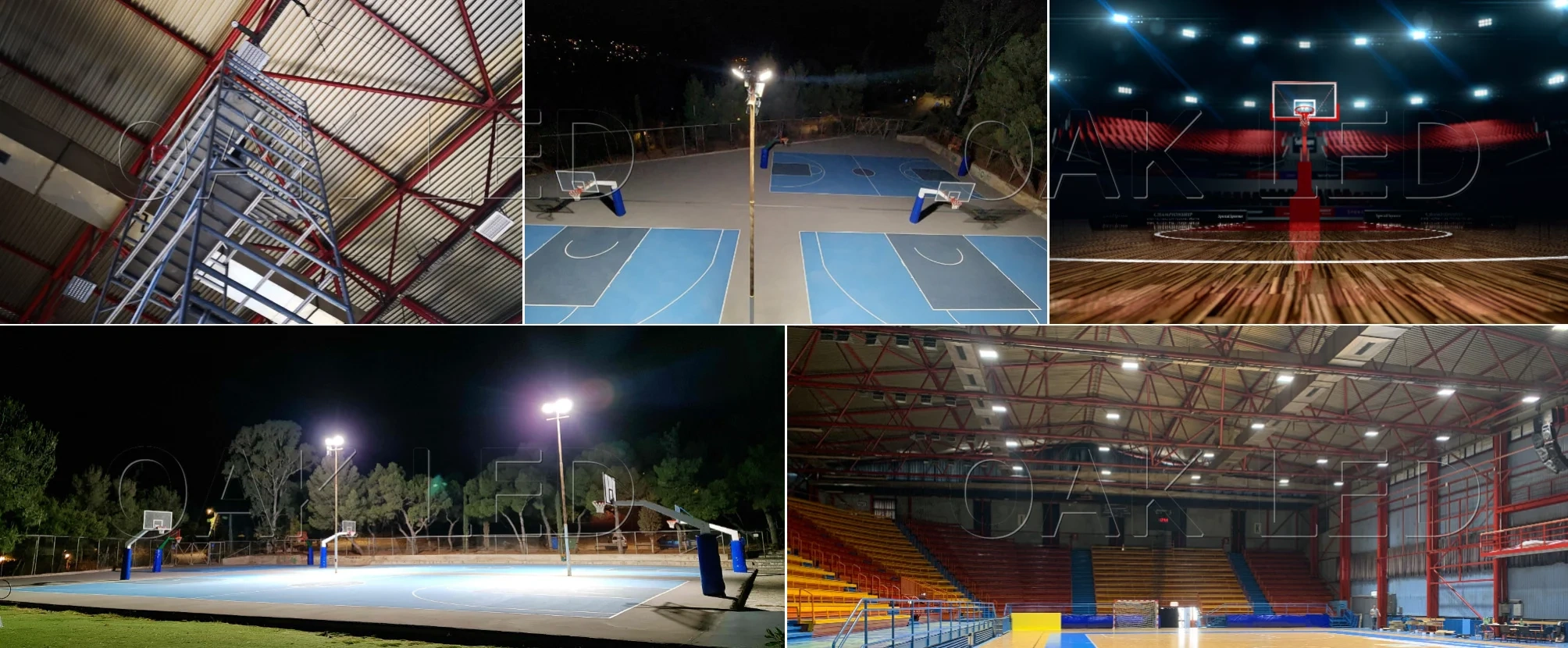 OAK Basketball lights