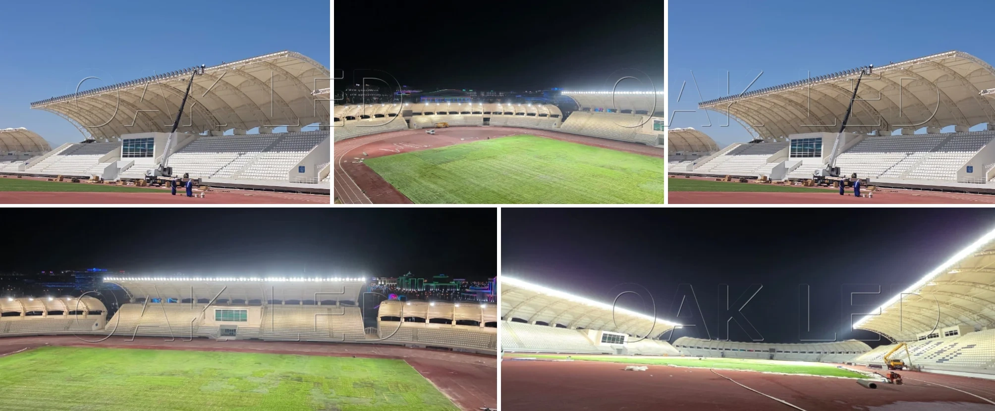 OAK football stadium lights