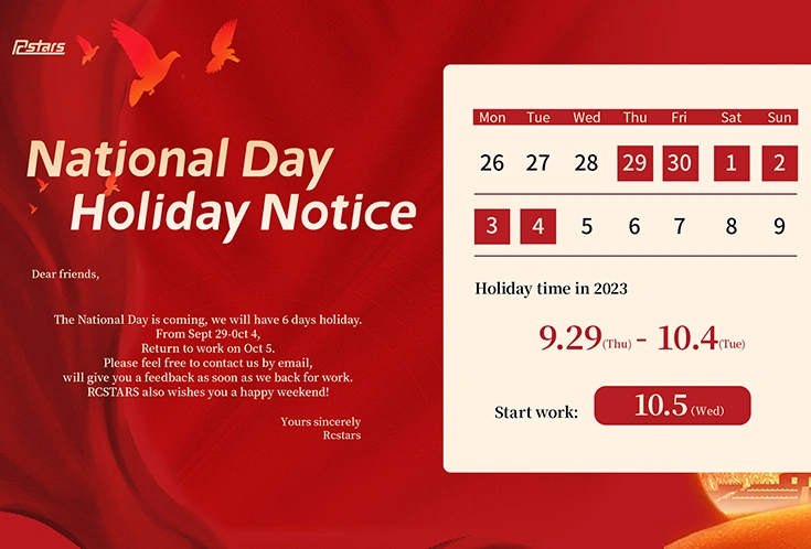 National Day Holiday Notice