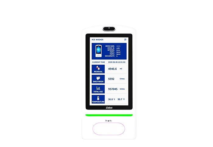 rcs-215sdc-21.5inch-touch-screen-wall-hanging-hand-sanitizer-kiosk