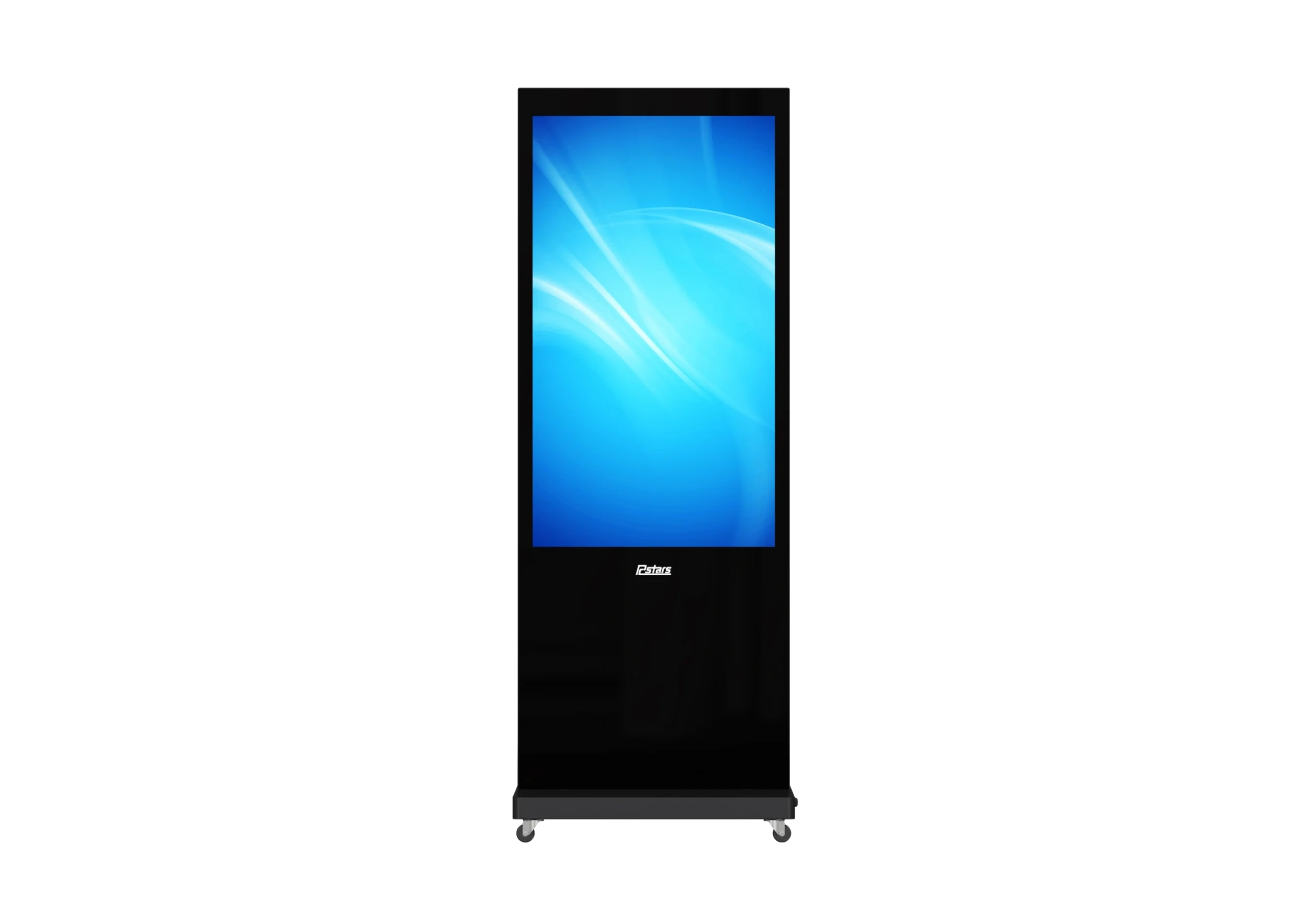 55 Inch Double Sided Floor Standing Digital Signage Kiosk with Wheels