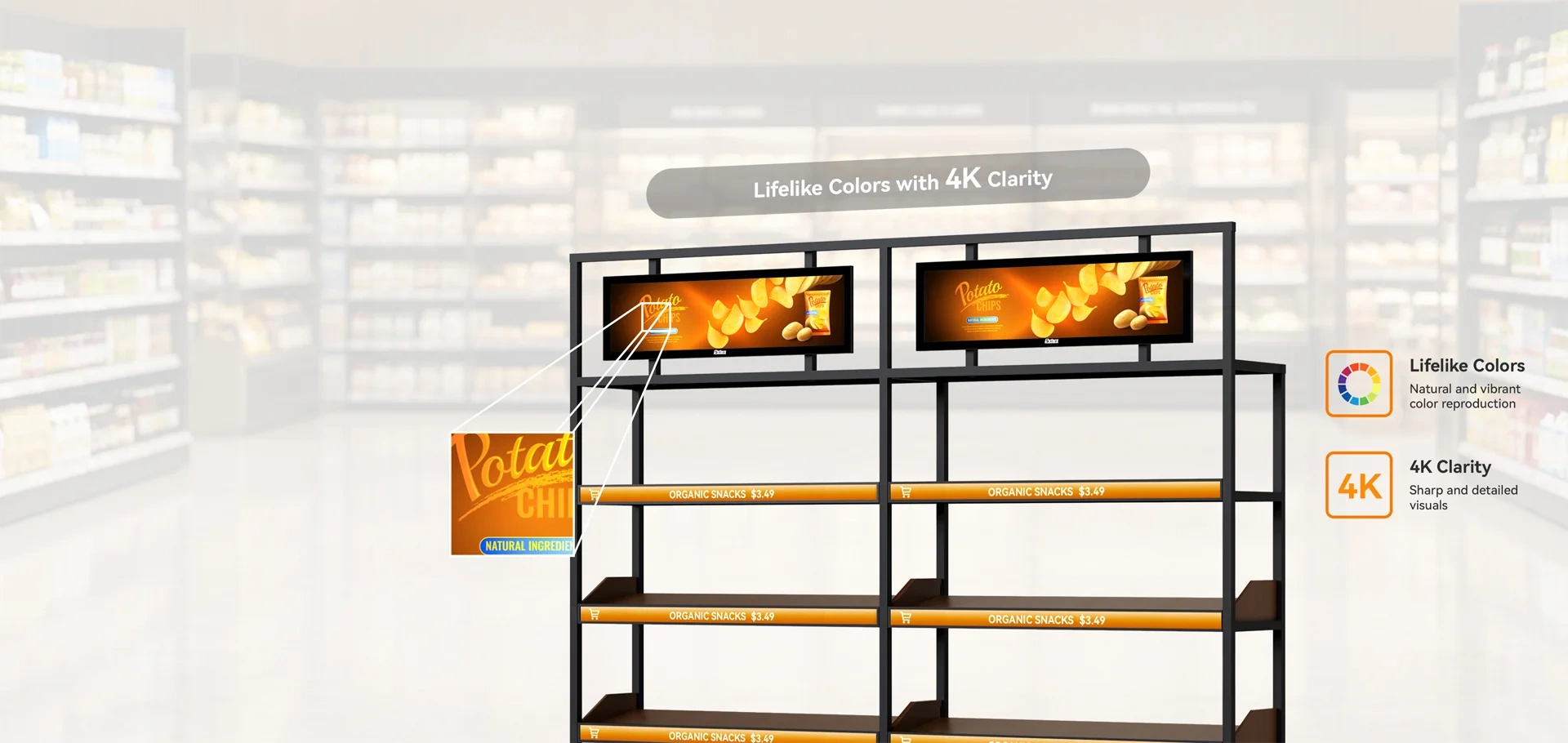Digital Edge Display with 4K screen