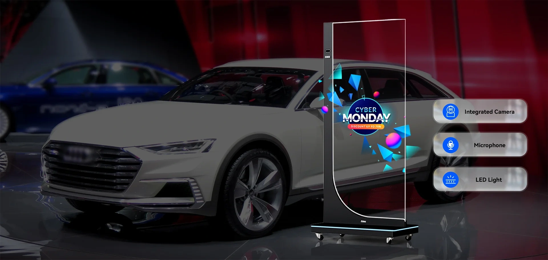 Interactive OLED Touchscreen with mutiple functions