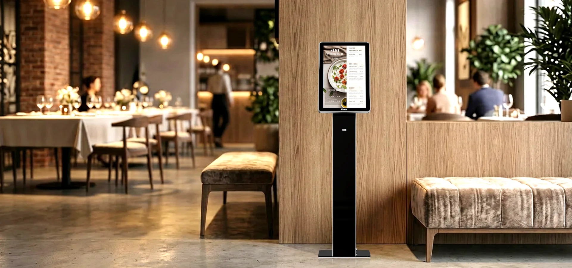 Rcstars Freestanding battery-powered touch screen kiosk