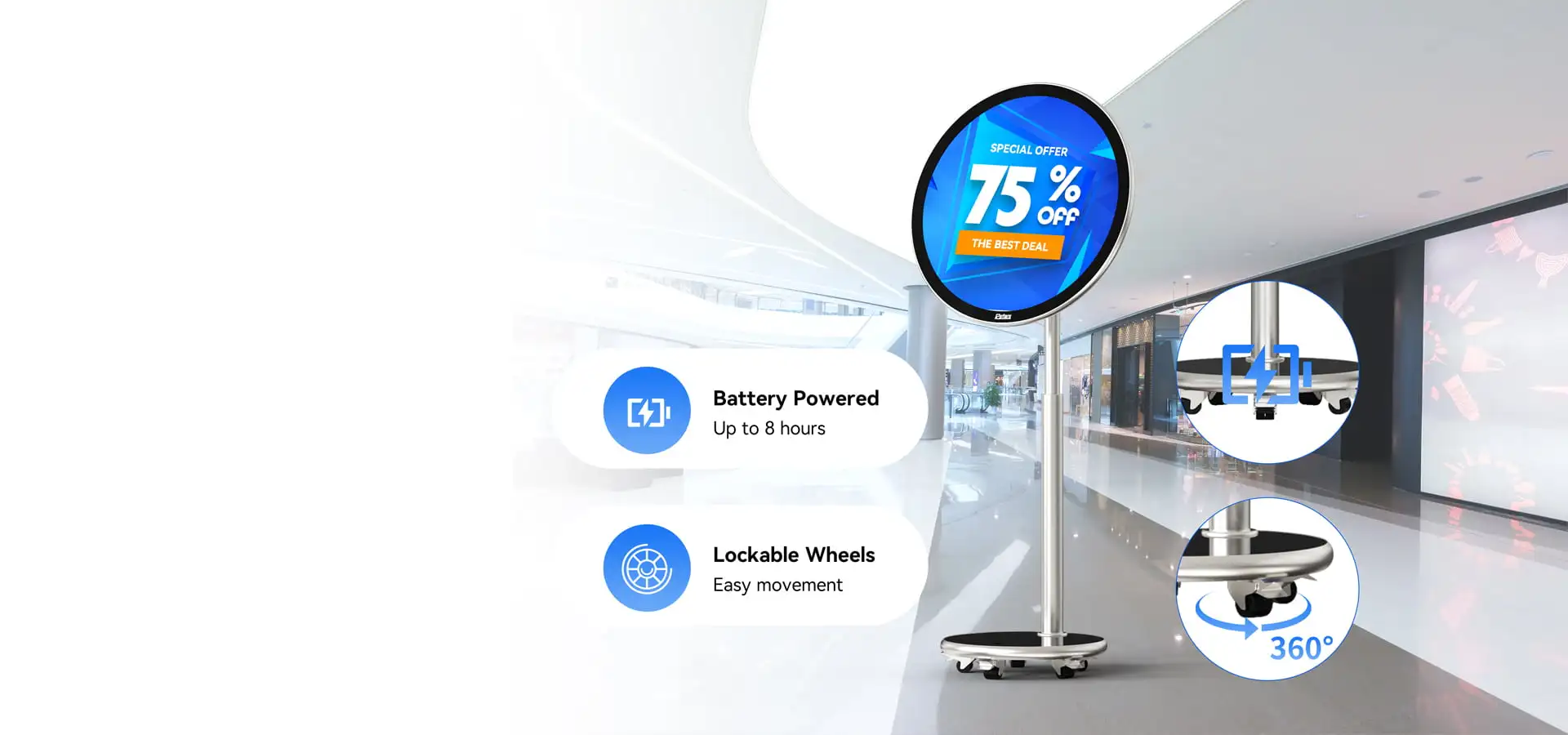 Battery Powered & Mobile: