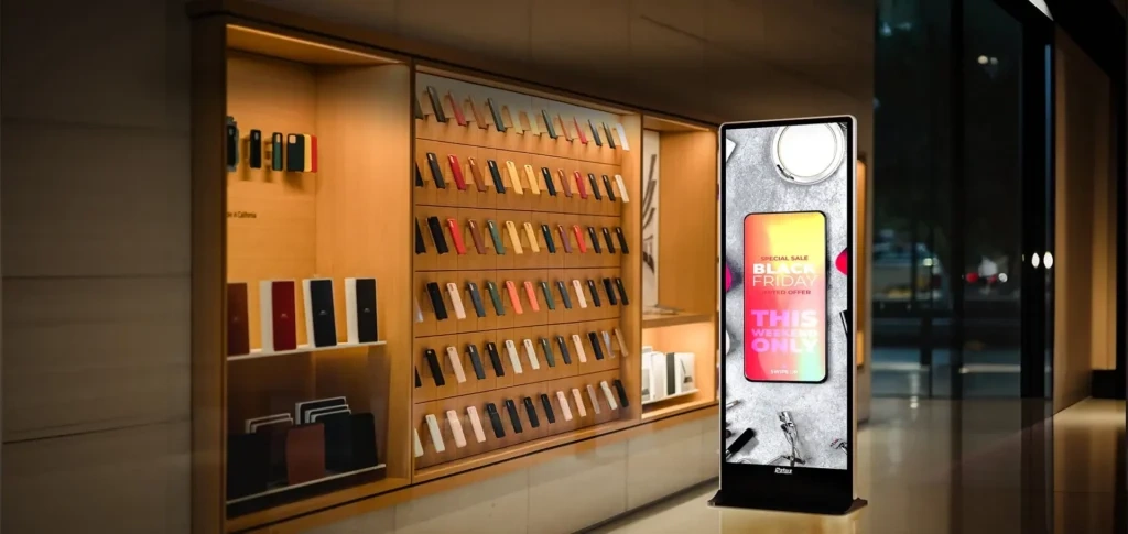 Retail interiors and freestanding displays