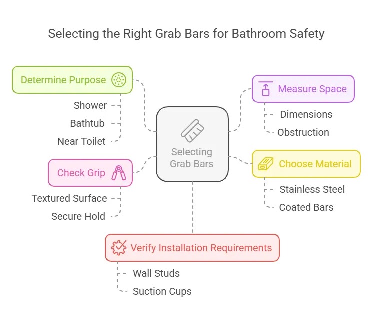 How to Choose the Right Grab Bars for Your Bathroom