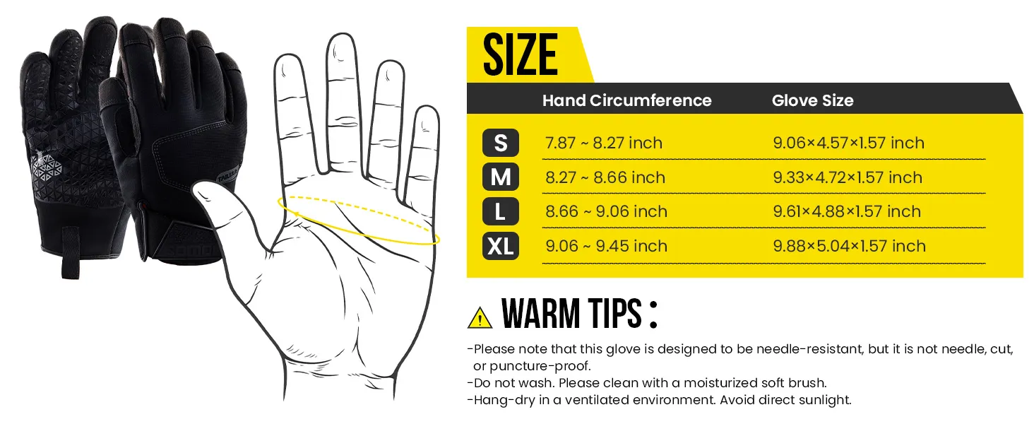 GLOVES Size and Fit