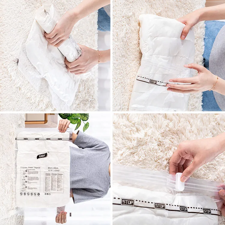 Taili Vacuum Roll Up Bag Using Steps