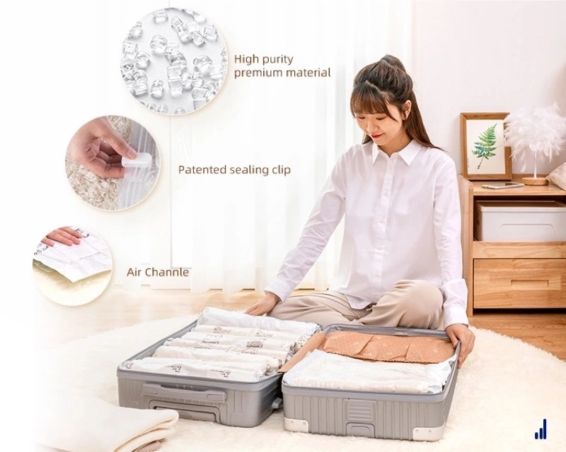 vacuum roll up bag for travel