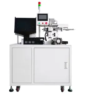 Sticking machine for cylindrical cells