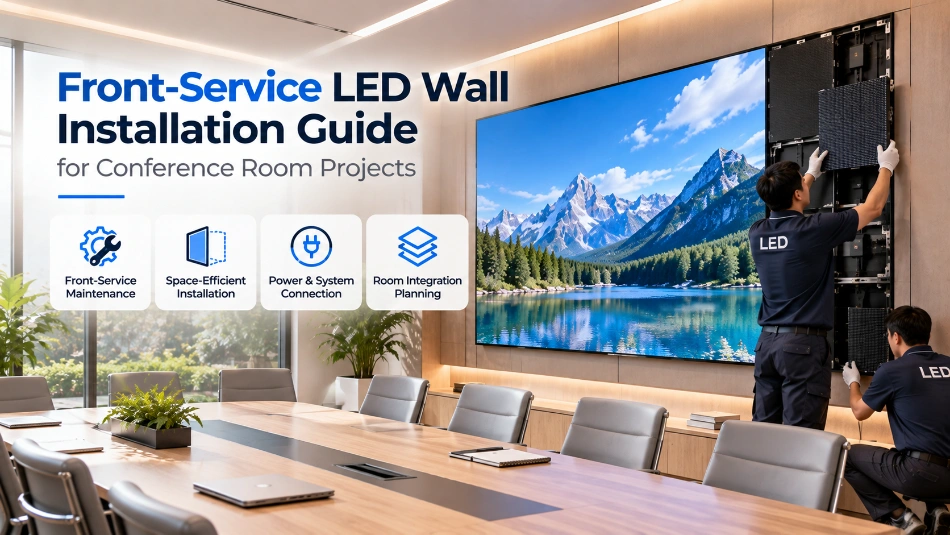 Front-Service LED Wall Installation