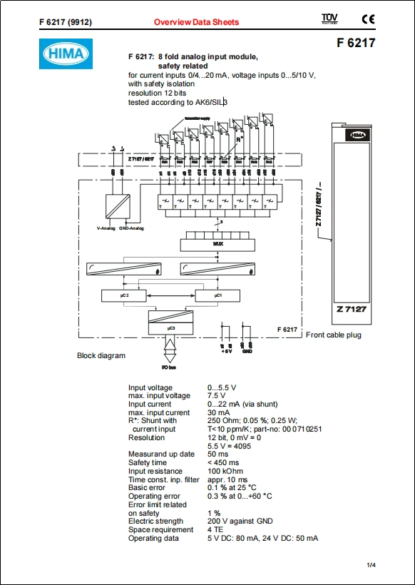 HIMA F6217 Details