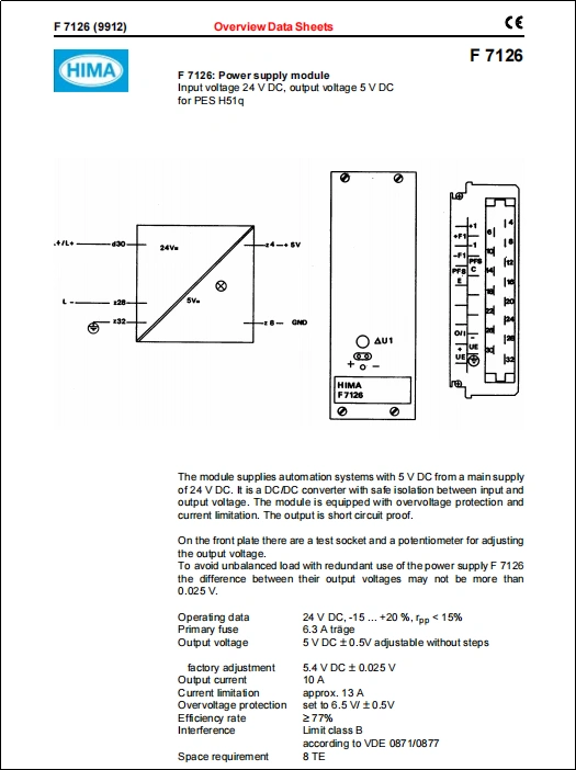 HIMA F7126 Details