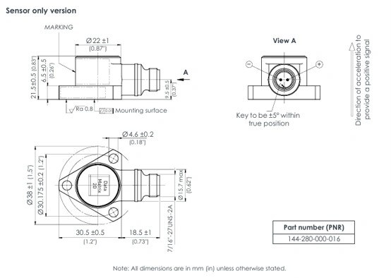 CA280 SENSOR ONLY