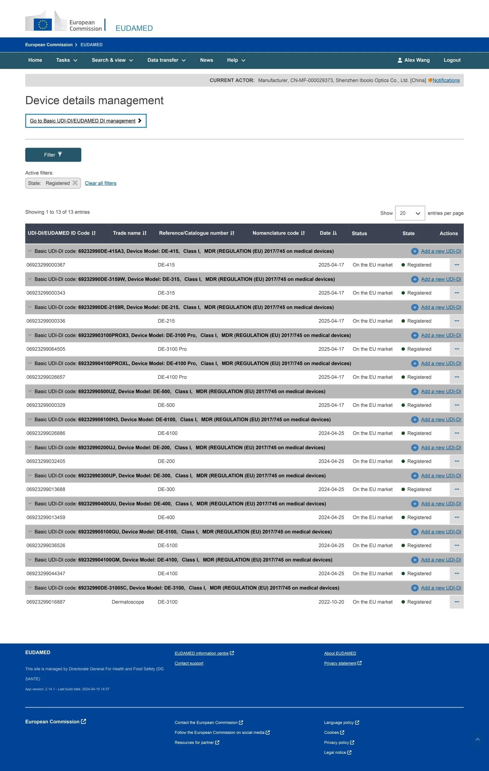 MDR-Eudamed - Device details management