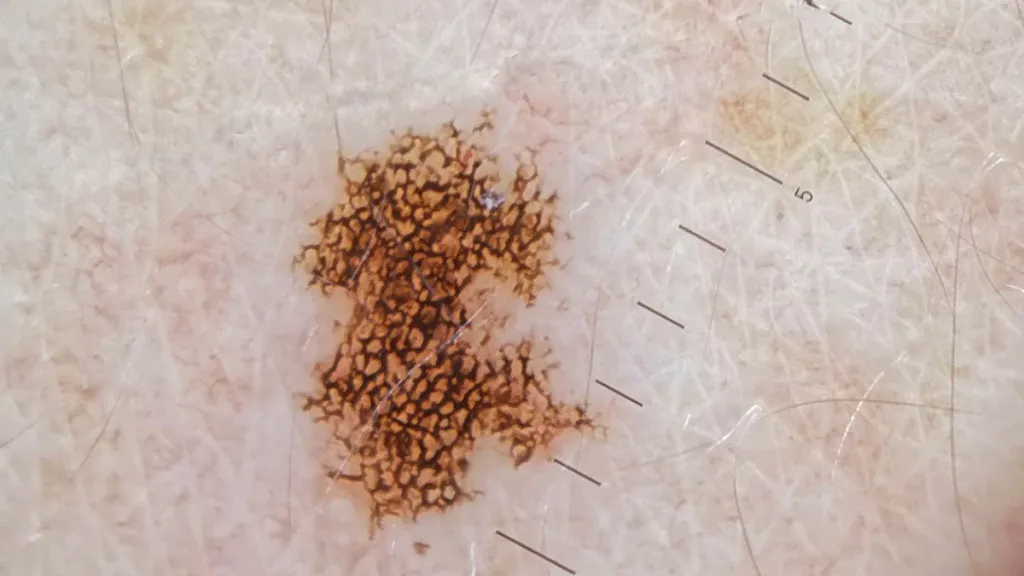 Dermoscopic Features of Ink Spot Lentigo
