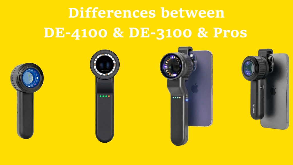 differences between the DE-3100 and DE-4100, and the Pro cover