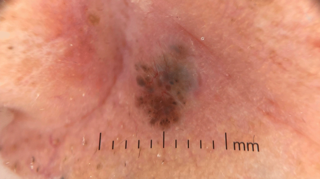 BBC under IBOOLO DE-4100 Dermatoscope