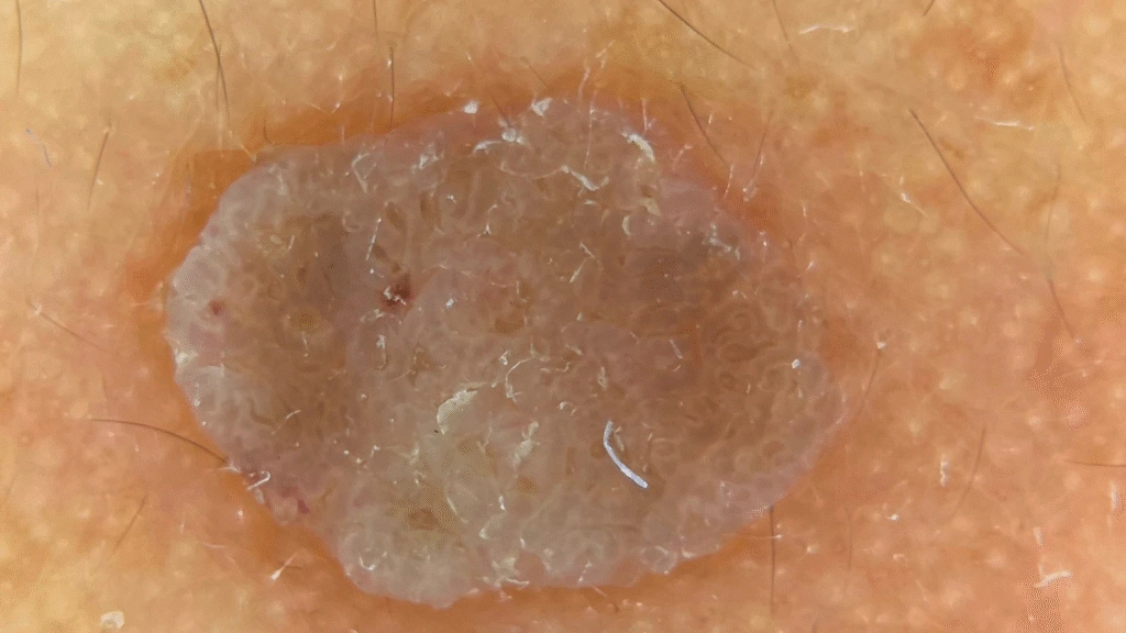 Seborrheic Keratosis under IBOOLO DE-3100 PRO Polarized Effect