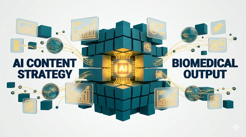 From Passive Discussion to Active Authoritative Output-AI Content Strategy for Biomedical Enterprises