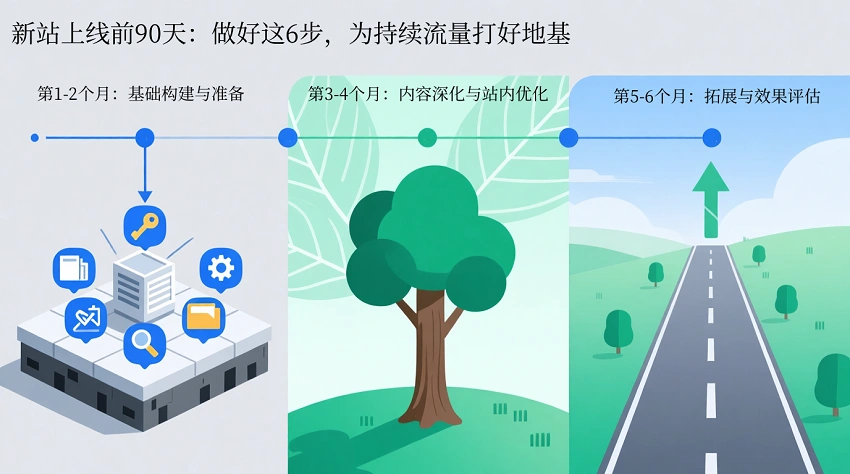 新站上线前90天：做好这6步，为持续流量打好地基