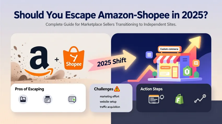 平台卖家转型独立站全攻略2025年你该「逃离」亚马逊Shopee吗？