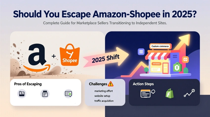 平台卖家转型独立站全攻略2025年你该「逃离」亚马逊Shopee吗？