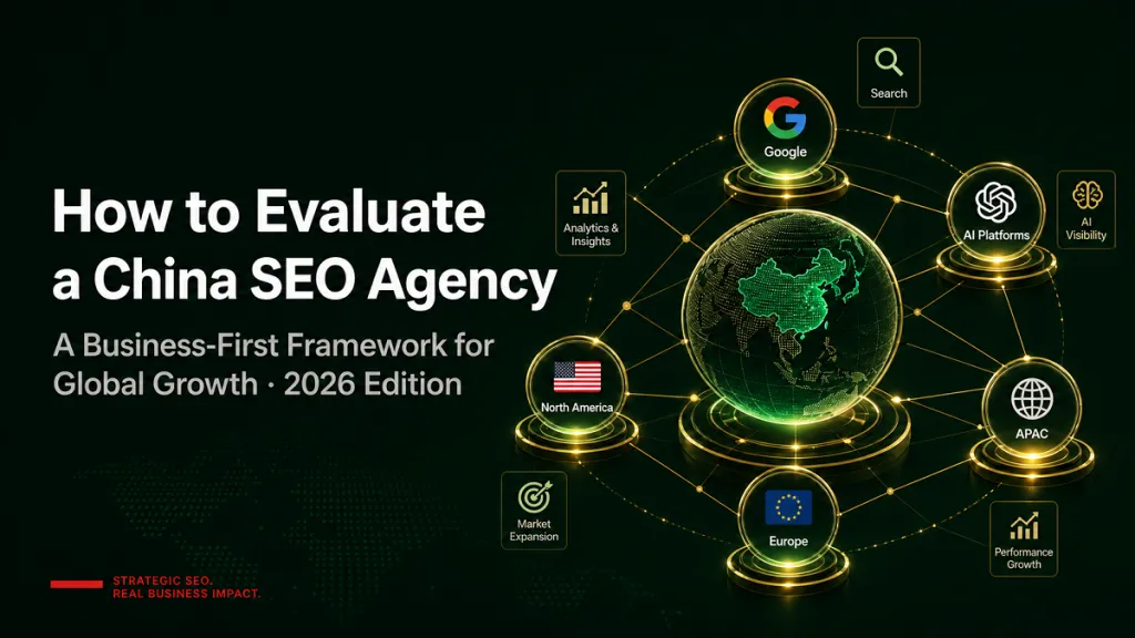 如何评估中国SEO公司：以业务为优先的全球增长框架（2026年版）
