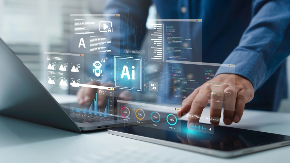 Ai,Artificial,Intelligence,Technology,For,Data,Analysis,,Research,,Planning,,And