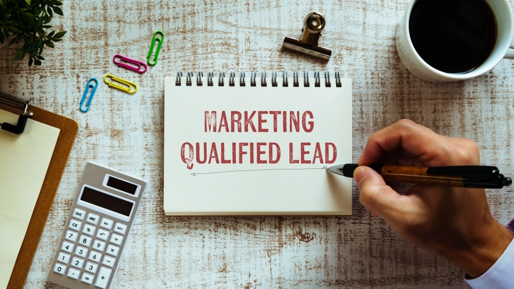 There,Is,Notebook,With,The,Word,Marketing,Qualified,Lead.,It