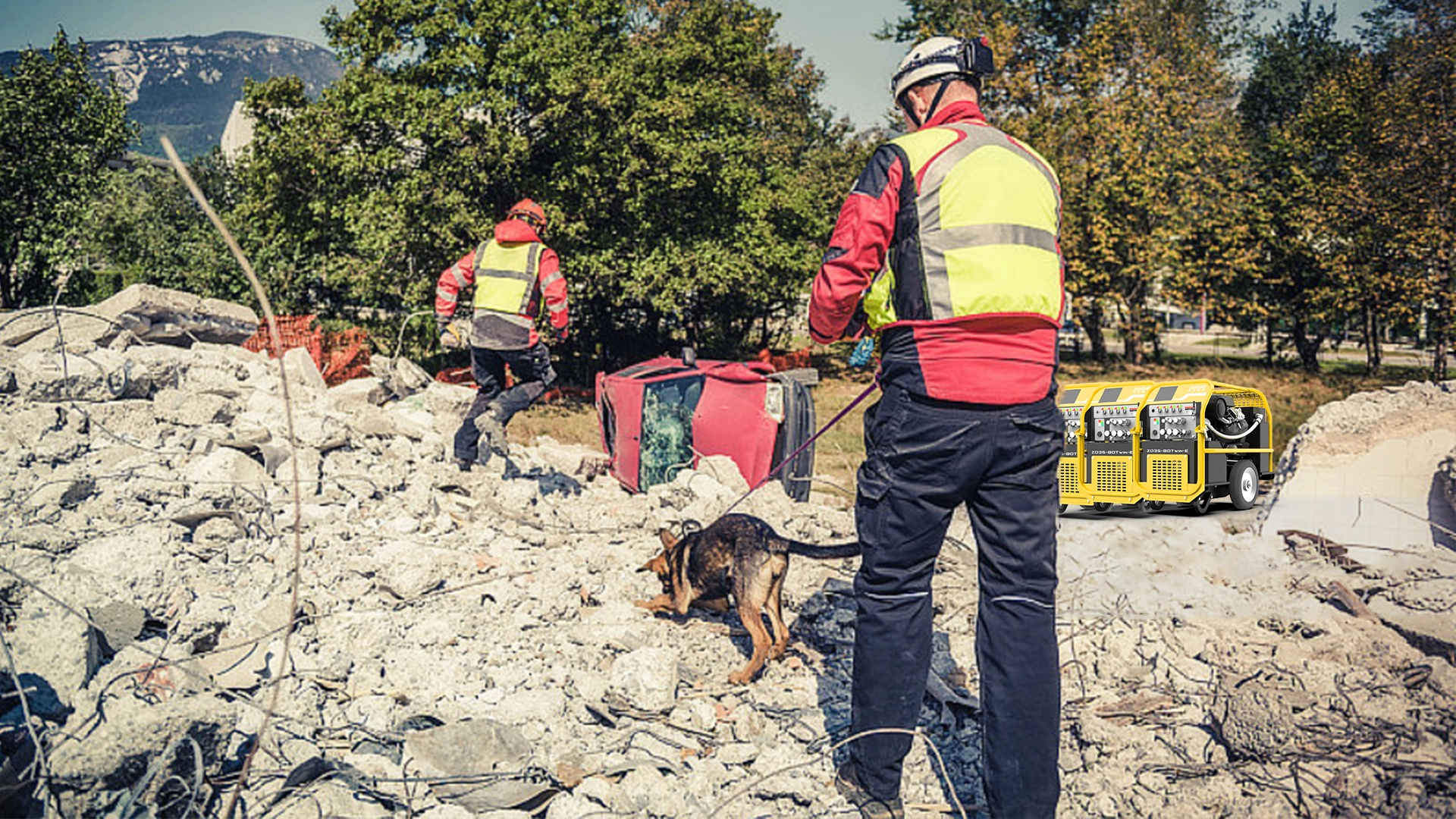 people rescue with ZONDAR hydraulic tools