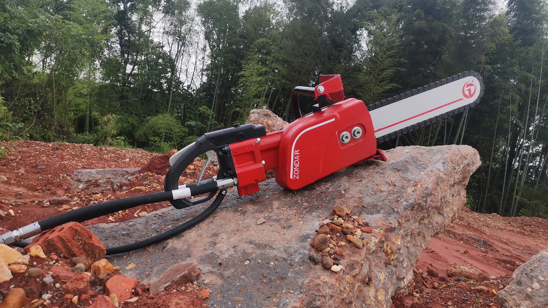 ZONDAR hydraulic chain saw for concrete, rock cutting demolition